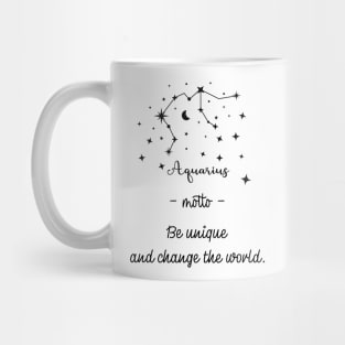 Key phrases of the zodiac signs: Aquarius Mug